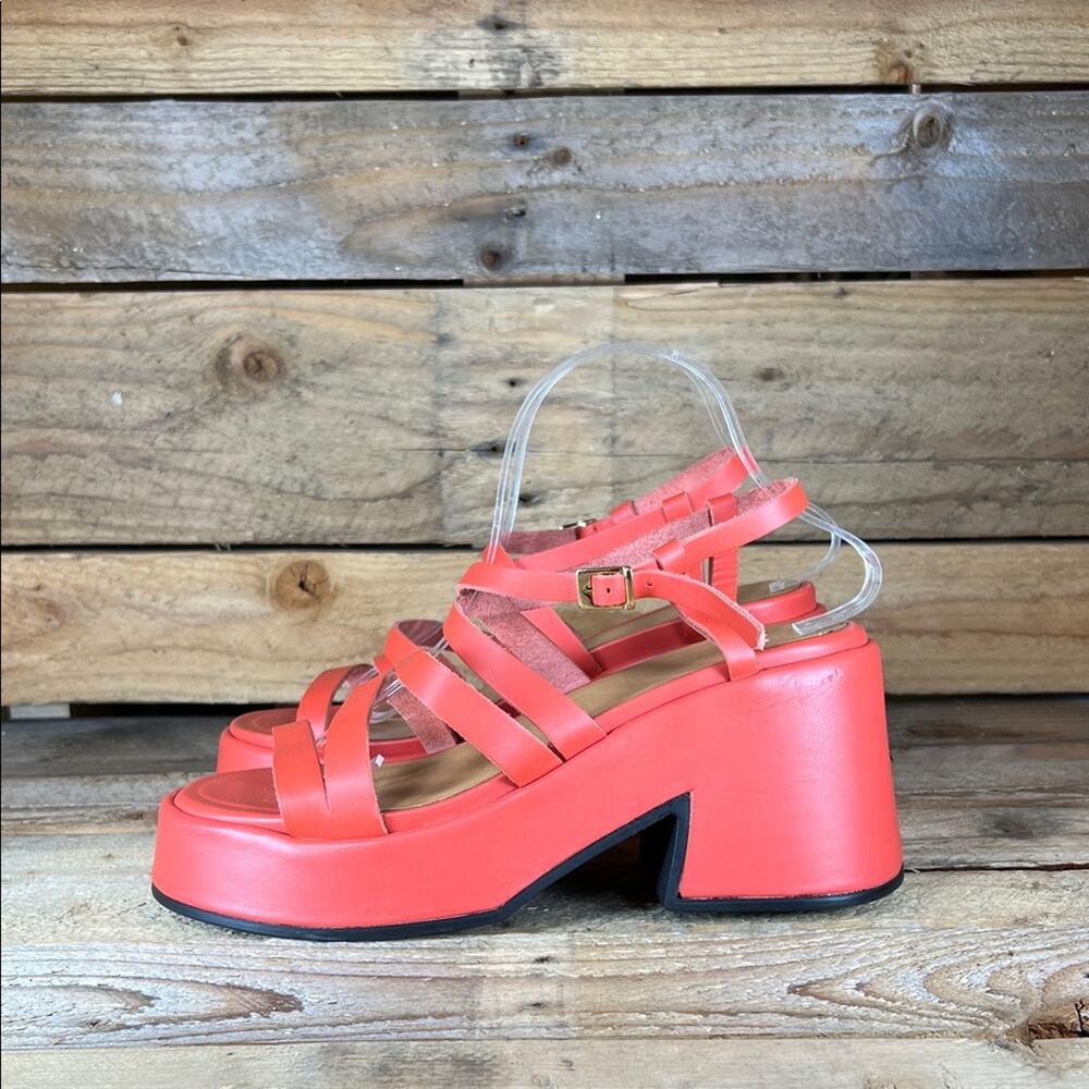 GANNI Women's Strappy Platform Sandal - Paprika - 41 or US 11
